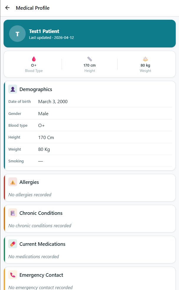 Morafek CareMate — Document and media view