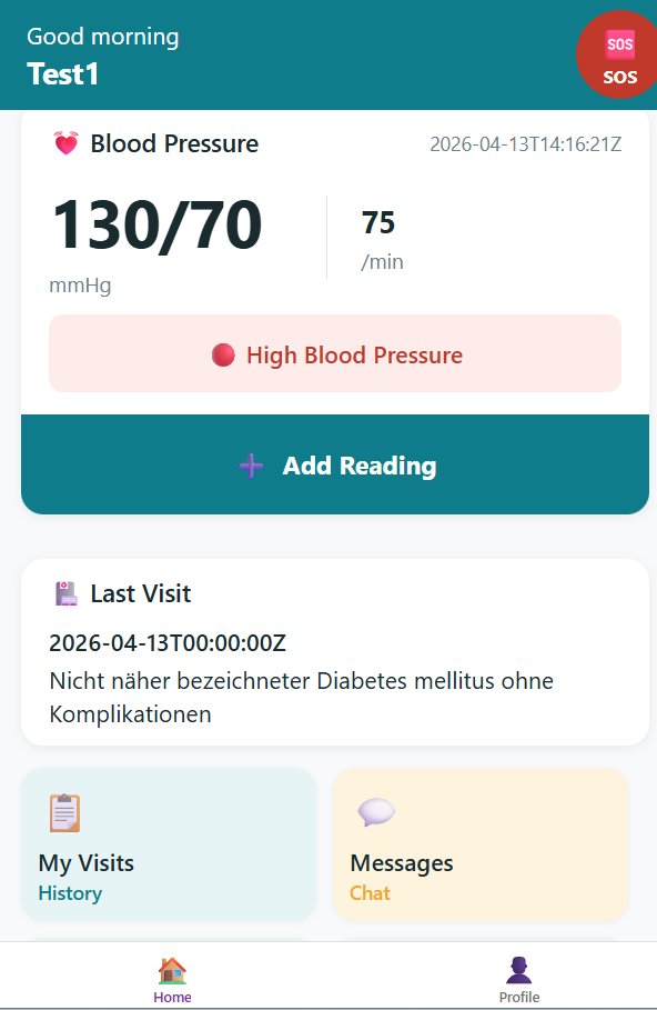 Morafek CareMate — Patient vitals view
